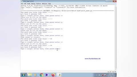 Word Guessing Game using Python