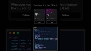 Gradient Border Effect ✨️ #coding #shortsfeed #shorts #viral
