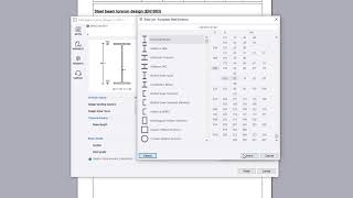 Steel beam torsion design (EN1993) screenshot 2