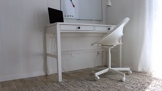 How to Assemble Hemnes Desk with 2 drawers - Satisfying video (Time-Lapse)