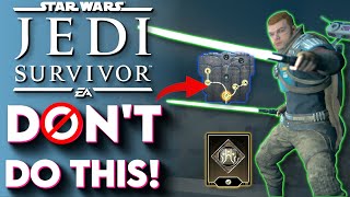 Jedi Survivor 5 MAJOR MISTAKES To Avoid!  (Star Wars Jedi Survivor Tips and Tricks)