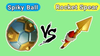 which is best spiky ball or rocket spear | spiky ball vs giant gauntlet| coc | clash of clans