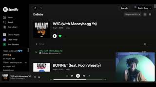 THIS THE ONE! DaBaby - WIG (ft. Moneybagg Yo) [Official Audio] REACTION