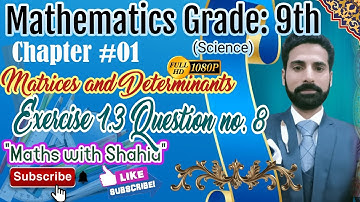 Math class 9th science|English Urdu Medium| Unit no.1Exercise no.1.3|Question no. 8 complete #maths