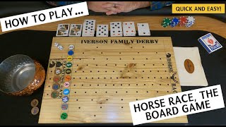 How to Play Horse Race the Board Game