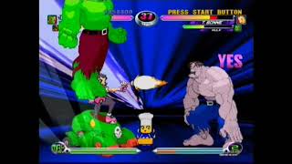 Marvel vs Capcom 2 New Age of Heroes XB 20201228_215248 Team Marvel vs Jill Hulk and T Bonne EN