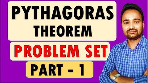 Class 10 Geometry SSC Board | Chapter no. 2 - Pythagoras Theorem Problem Set - 2 Part 1 [Q.1]