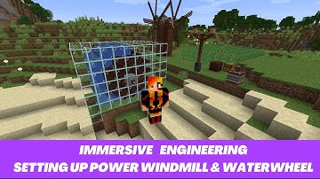 Minecraft Mod Spotlight ~ Immersive Engineering  ~ Water Wheel & Windmill Power