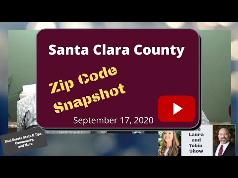 Santa Clara County Zipcode Snapshot Sept, 17 2020