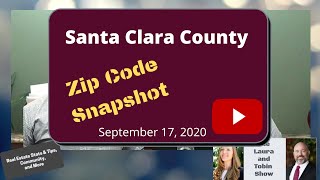 Santa Clara County Zipcode Snapshot Sept, 17 2020