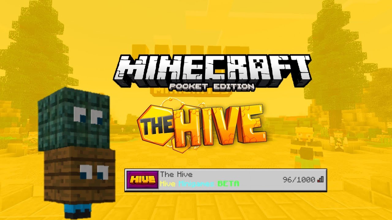 New Mcpe Hive Mini Games Server (Death Run, Hide & Seek And Treasure Wars)  - Youtube