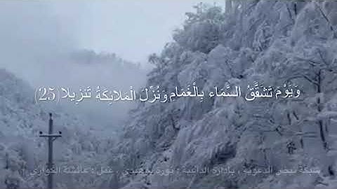 سورة الفرقان ( ٢٥-٢٩)