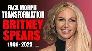 Britney Spears - Transformation Face Morph Evolution 1981 - 2023...