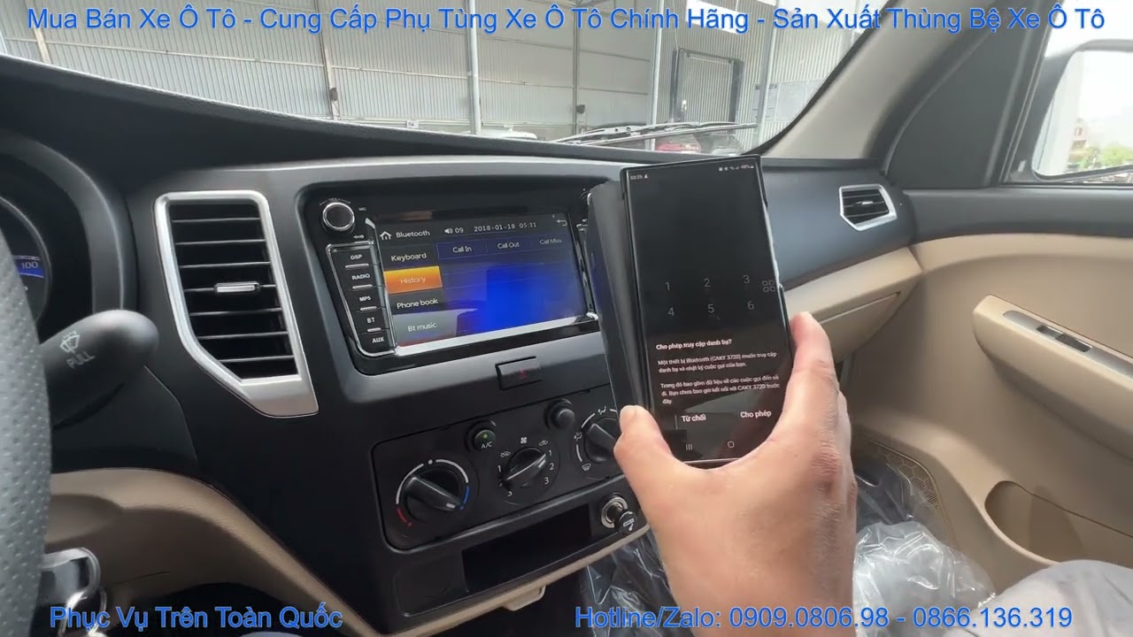 Hướng Dẫn Sử Dụng Màn Hình Giải Trí Tích Hợp Camera Lùi Trên Xe Tải THACO TF230 và TF220 Sẵn Theo Xe