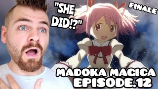 MADOKA Vs. THE UNIVERSE!!!! | Puella Magi MADOKA MAGICA Episode 12 | New Anime Fan! | REACTION screenshot 5