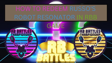 [RBB] How To REDEEM Russo