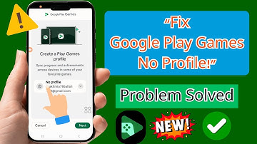 How to Fix Google Play Games No Profile Problem | Google Play Games Profile Not Showing 2025