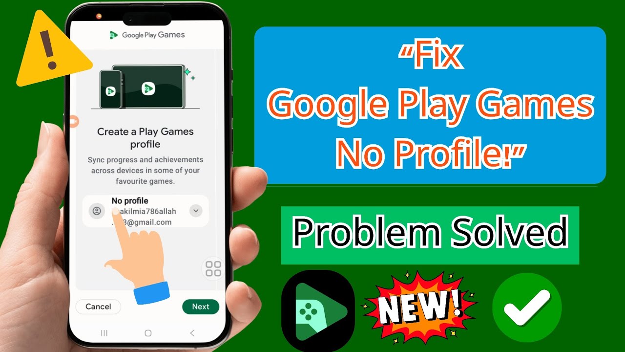 How to Fix Google Play Games No Profile Problem | Google Play Games ...