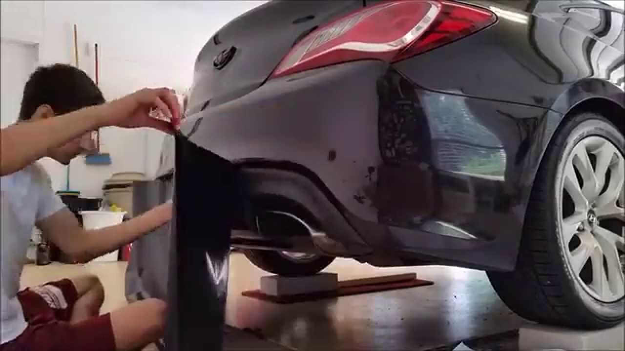 Hyundai Genesis Coupe >> Genesis Coupe Rear Bumper 4D Carbon Fiber Wrap - YouTube Hyundai Genesis Coupe >> Genesis Coupe Rear Bumper 4D Carbon Fiber Wrap - YouTube