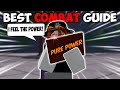 Using the best combat guide to destroy players  the strongest battlegrounds roblox