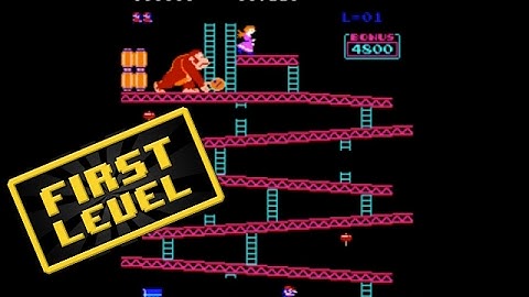 Donkey Kong First Level! Original Arcade Game RetroGaming Video Games