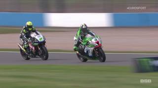 mce bsb r1 donington park race 1 highlights