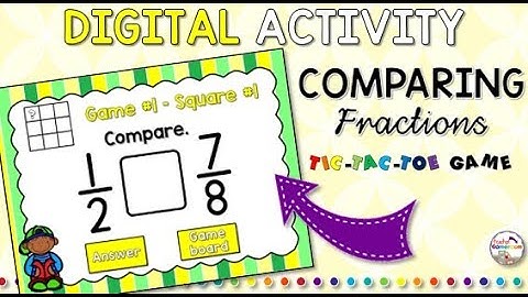 Comparing Fractions Tic Tac Toe Powerpoint Game