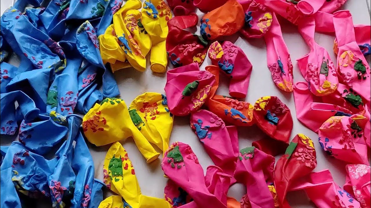 ASMR 9 Minutes Pumping Big and Small Colorful Balloons 