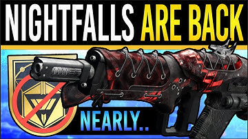 Destiny 2 Nightfalls HAVE RETURNED! Shiny PINNACLE Weapons, East Vanguard Alert Loot & Big Boosts