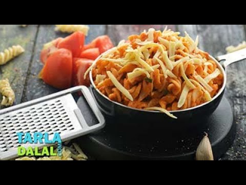 Pasta in Tomato Sauce (Tiffin Recipe) by Tarla Dalal