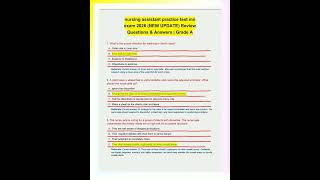 nursing assistant practice test mn exam 2026
