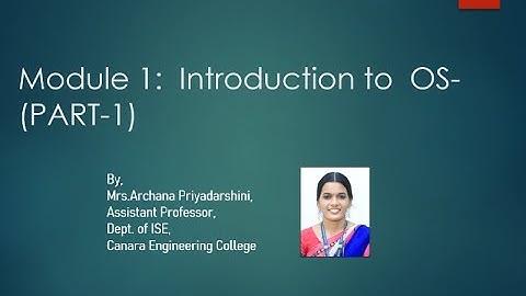 VTU M1 L1 18CS43OS Part 1