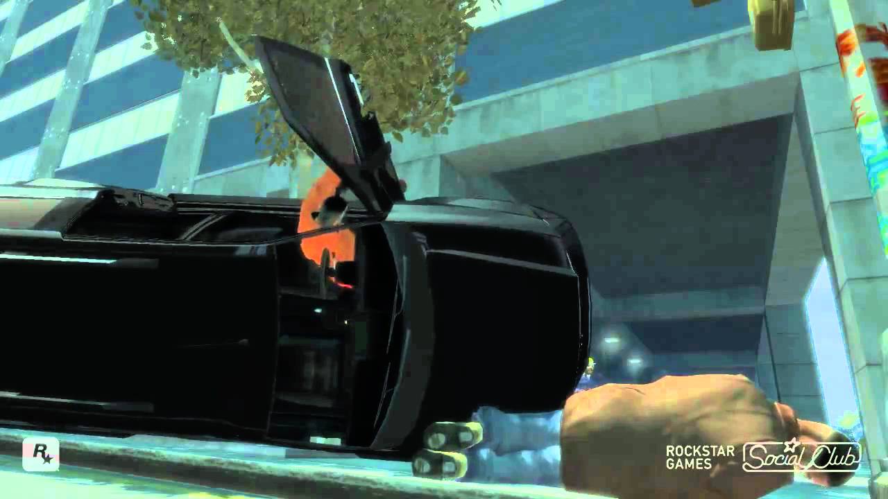 GTA 4 frictionless cars - This is what happens when you set all the cars to have negative friction.