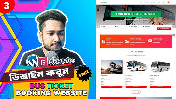 3# How to Design Bus Ticket Booking Website with Elementor Page Builder for Free