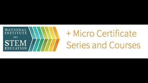 NISE Micro Certificate Overview