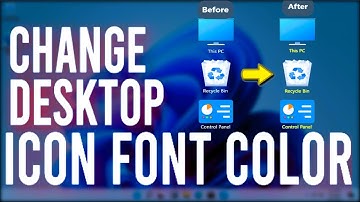 How to Change Desktop Icon Text Color on Windows 11