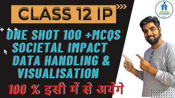 CLASS 12 IP/CS DATAHANDLING USING PANDAS AND DATA VISUALISATION MOST IMPORTANT MCQ QUESTIONS 2024-25