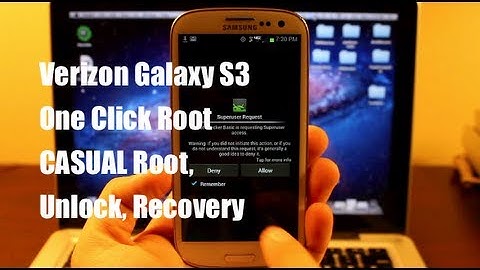 HOW TO ROOT Verizon Galaxy S3 CASUAL One Click Root, Unlock, Recovery