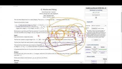 Codeforces Round #738 (Div. 2) || C. Mocha and Hiking