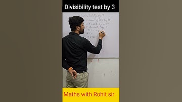 #shorts #divisibility  rule of 3 #trending #math #mathtrick