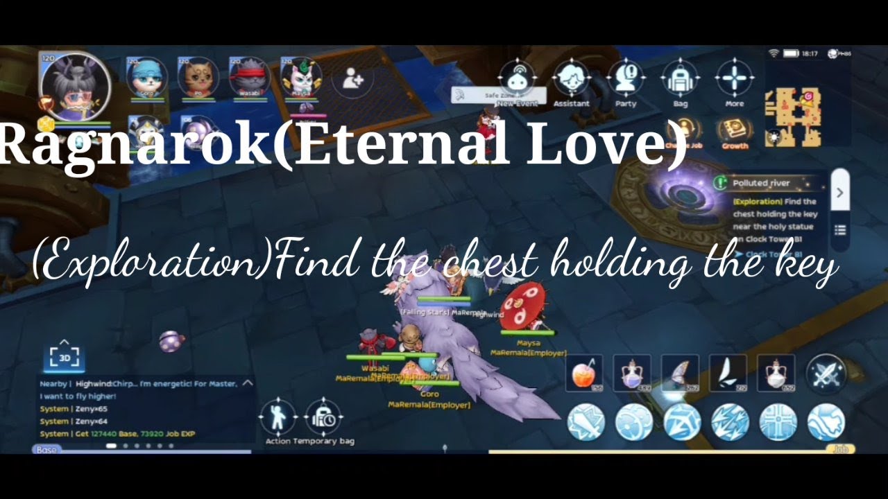 Ragnarok(Eternal Love)Find chest holding the key(Clock Tower B1) YouTube