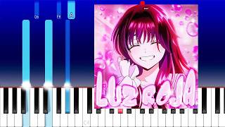 LUZ ROJA - Slowed - bxkq (Piano Tutorial) screenshot 2