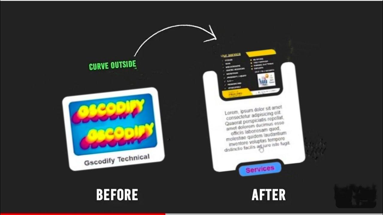 Animated Card UI Design With Hover Effect | HTML CSS Curve Outside ...