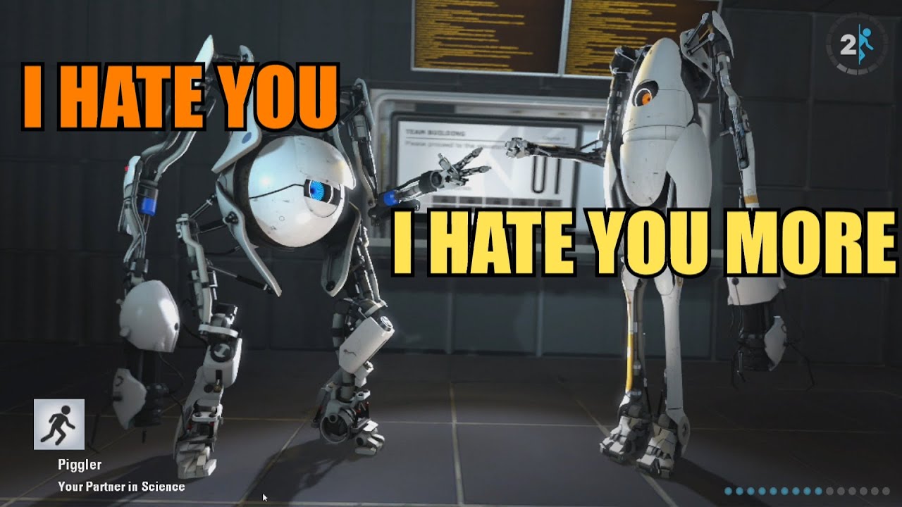 2 Idiots with 2 brain cells play portal - Portal 2 - YouTube