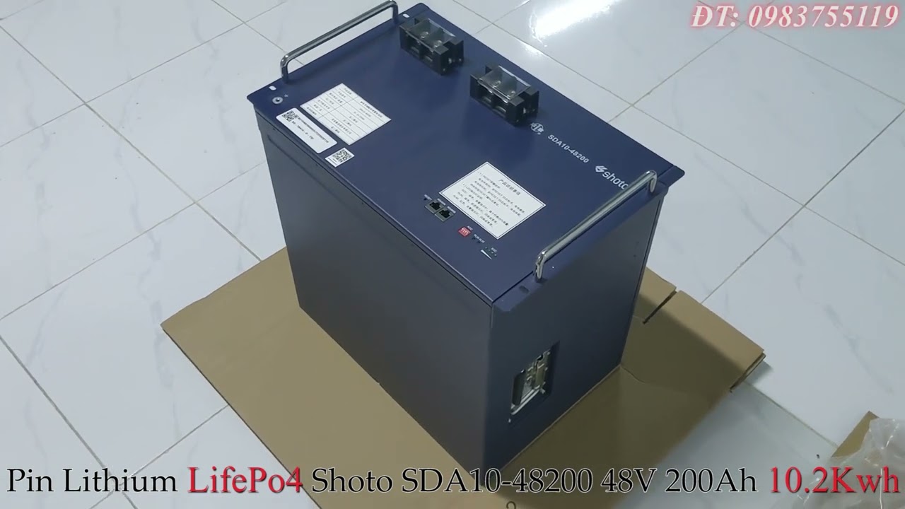 Pin Lithium LifePo4 Shoto SDA10-48200 48V 200Ah 10.2Kwh 
