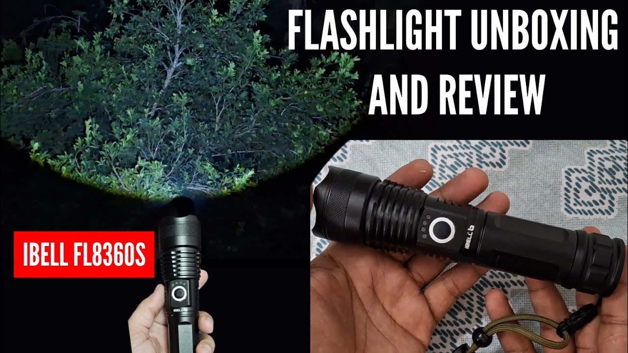 IBELL FL8360S Rechargeable Flashlight With Telescopic Zoom