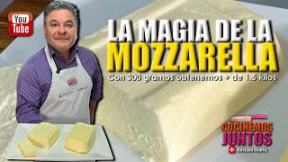 La Magia Del Queso Mozzarella Con 300 Gms. Obtendremos 1.5 Kilos