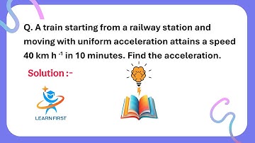 A train starting from a railway station and moving with uniform acceleration attains a speed 40km