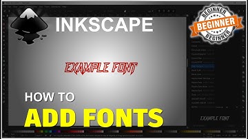 Inkscape How To Add Font Tutorial