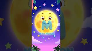 M for monkey M for Moon #kids #writeandreadaforapplebforball #animation #cartoon #kidssong